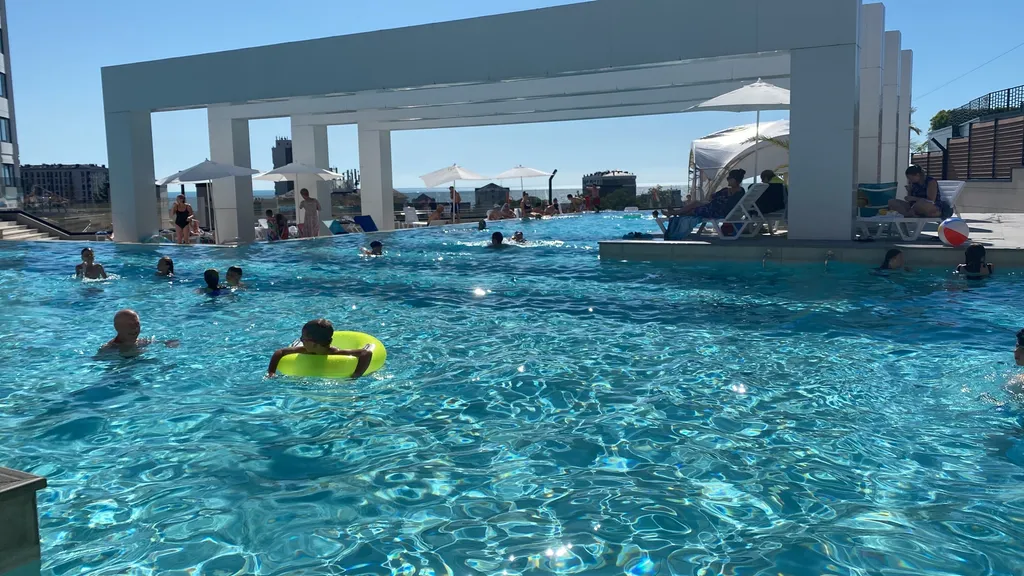 Квартира Квартира Уютая с видом на море, с балконом, бассейном на территории ЖК — Адлер