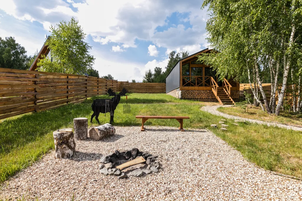 Барнхаус ВЕСНА с камином и баней