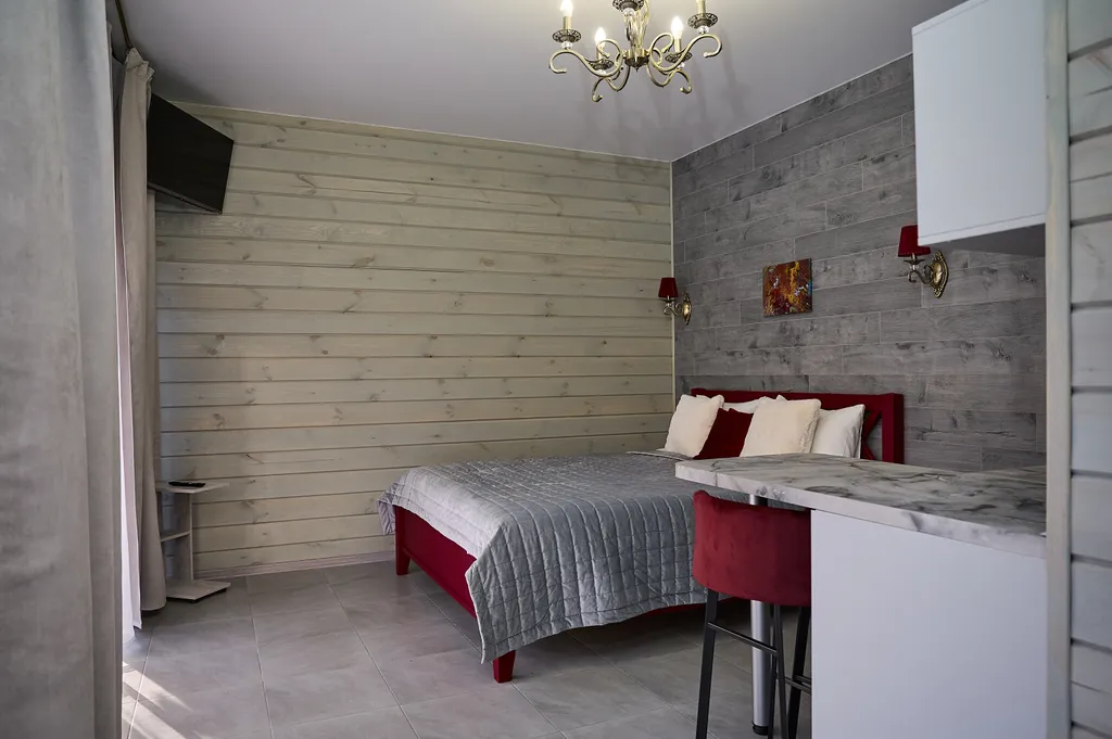 Шале для двоих, пешая доступность горнолыжных трасс