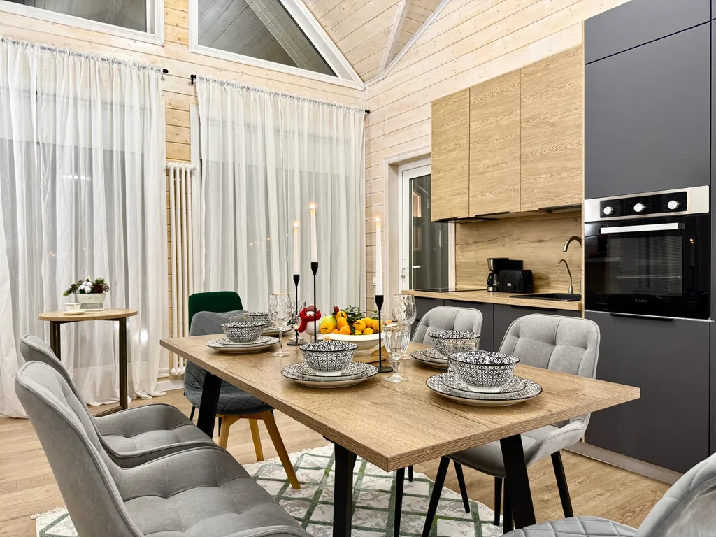 Уютный дом с камином для идеального отдыха