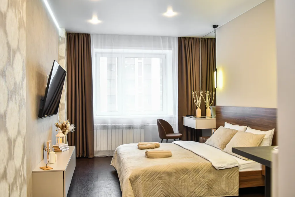 Квартира Квартира Стильная студия в центре Взлетки возле Кристалл арены — Красноярск