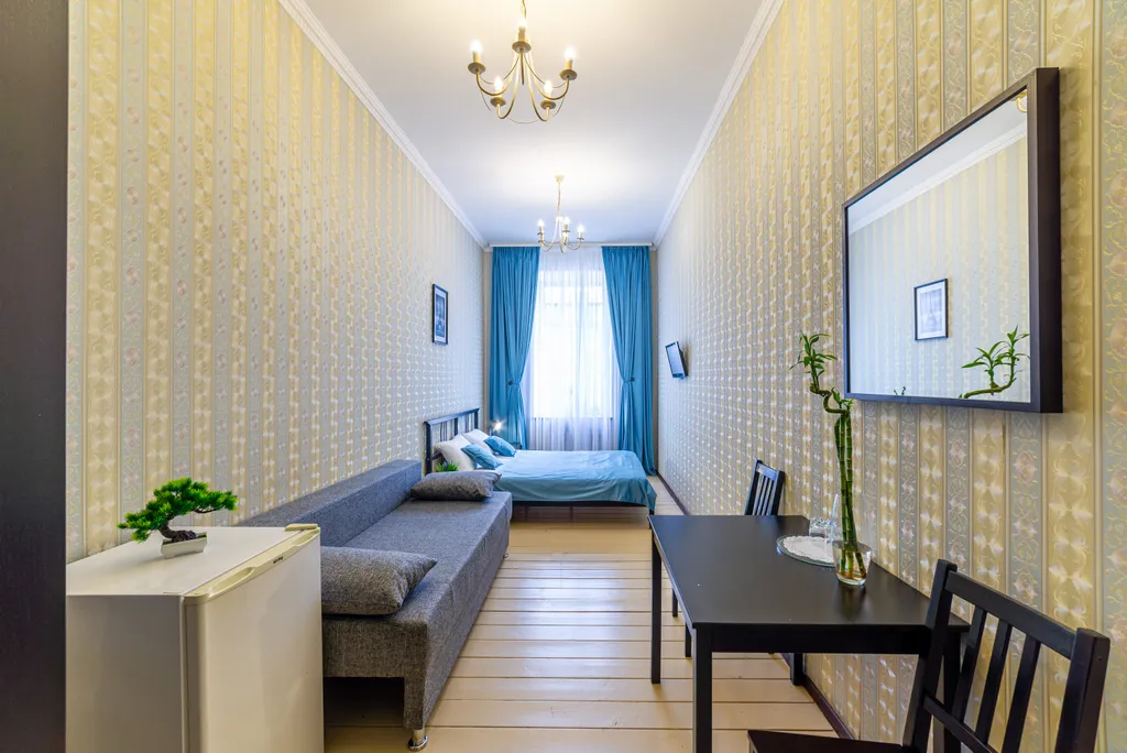 Квартира Квартира Эконом с 1 кроватью и диваном, с общей душевой комнатой — Санкт-Петербург