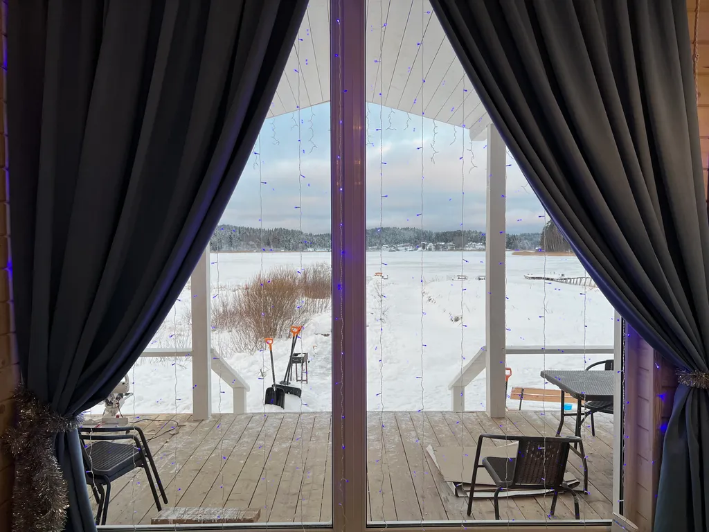 Дом Небесный с сауной и купелью на берегу Ладожского озера