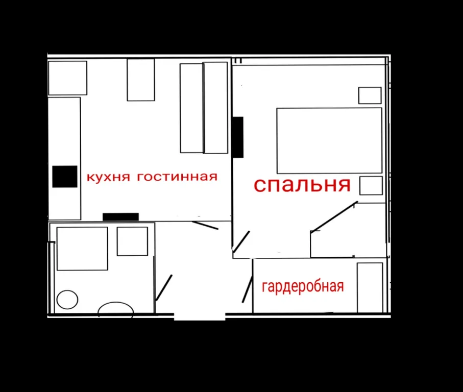 Квартира Квартира Евродвушка ЖК 123 — Сочи