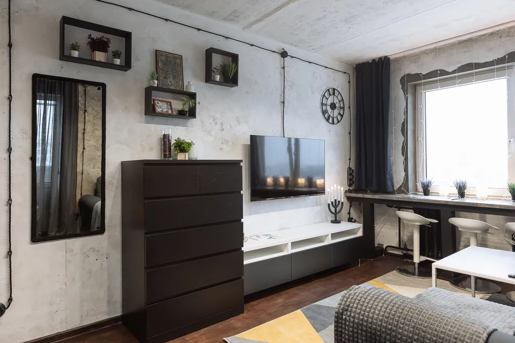 Квартира с интересным дизайном, в шаговой доступности до острова Канта