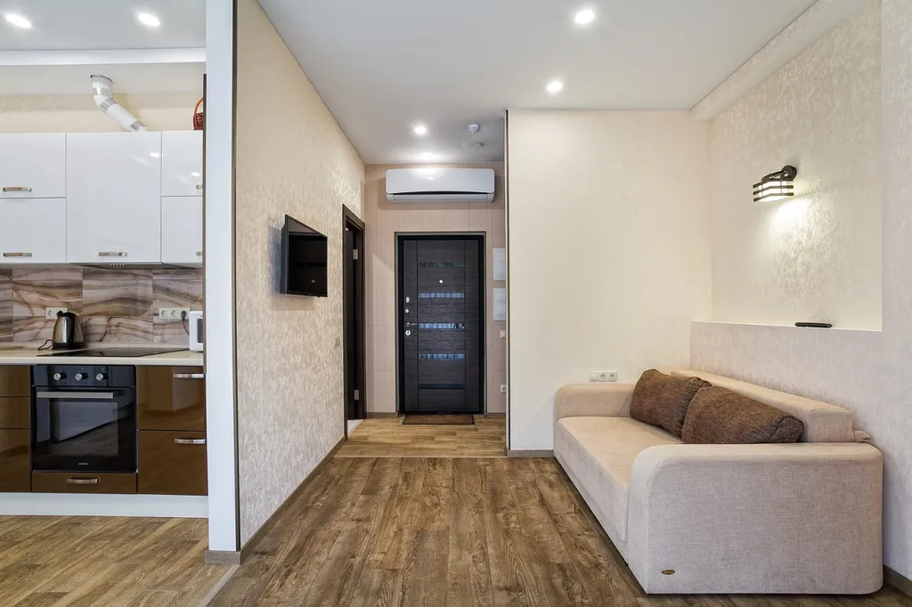 Апартамент с отдельной спальней и террасой вид на горы