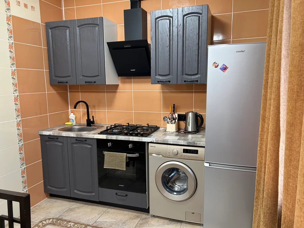 Студия с красивым видом на центр города