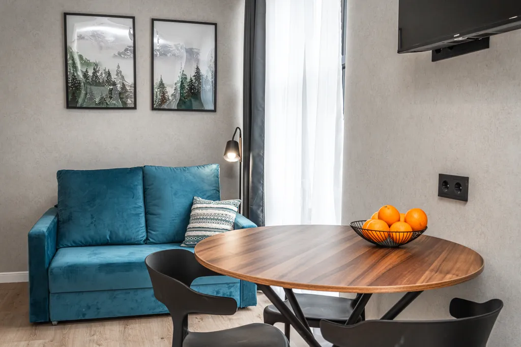 Апартаменты с отдельной спальней  с видом на горы