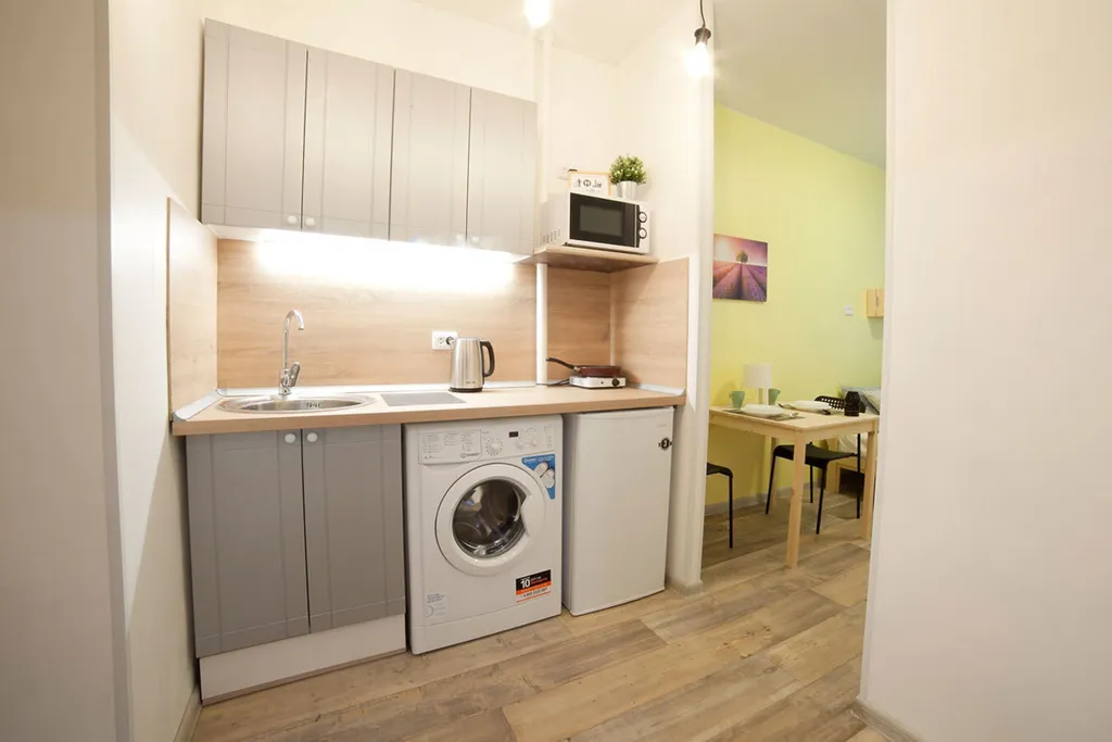 Квартира-студия для семейной пары в непосредственной близости к метро