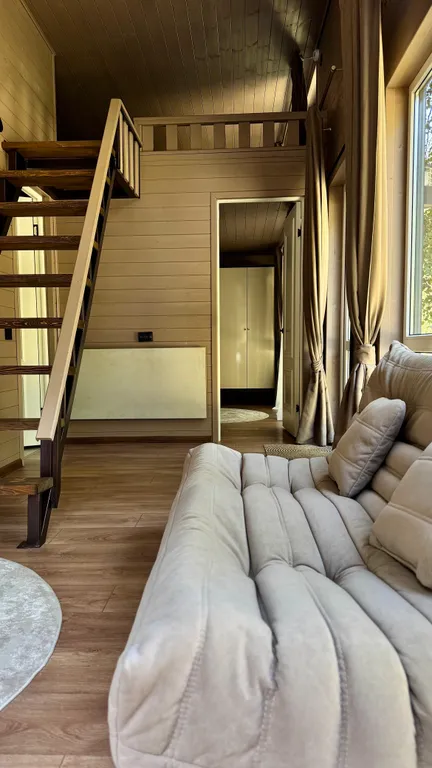 Вип шале на берегу реки, с банным чаном на террасе