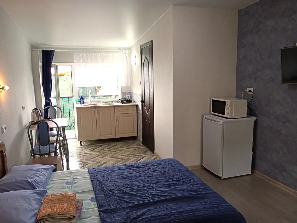 Студия «Ирис» – романтический уголок с панорамным видом на 3 этаже