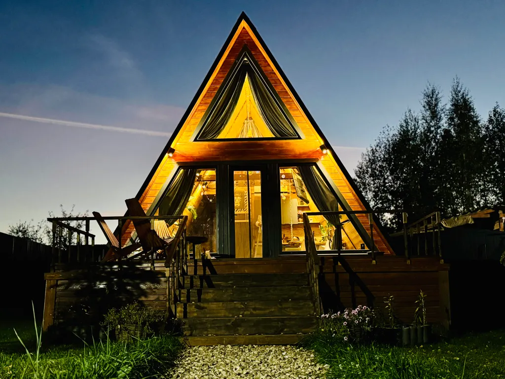 Уютный A-frame дом