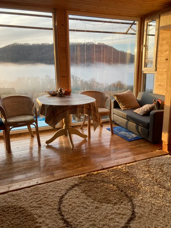 Шале в горах с бассеином и баней