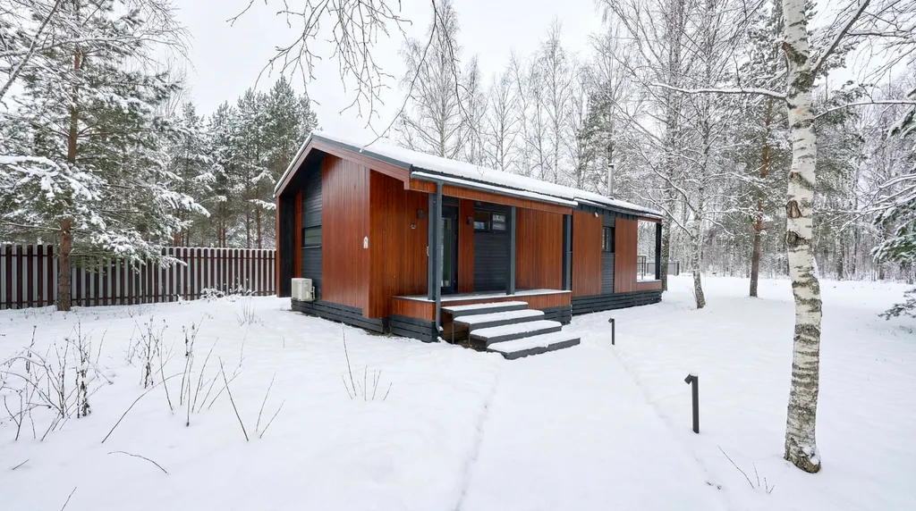 BarnHouse с камином, кондиционером и террасой