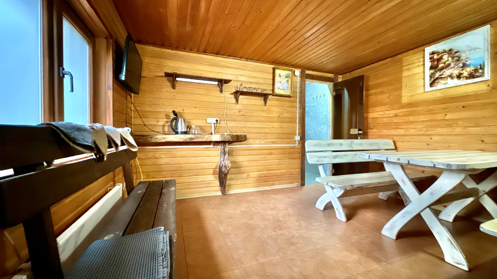 Дом в заповеднике с баней на дровах