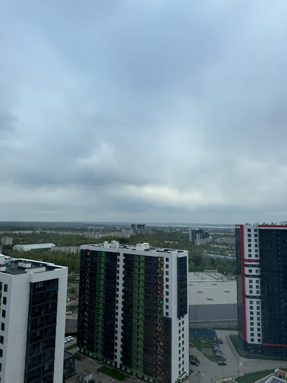 Уютная новая студия с шикарным видом на город