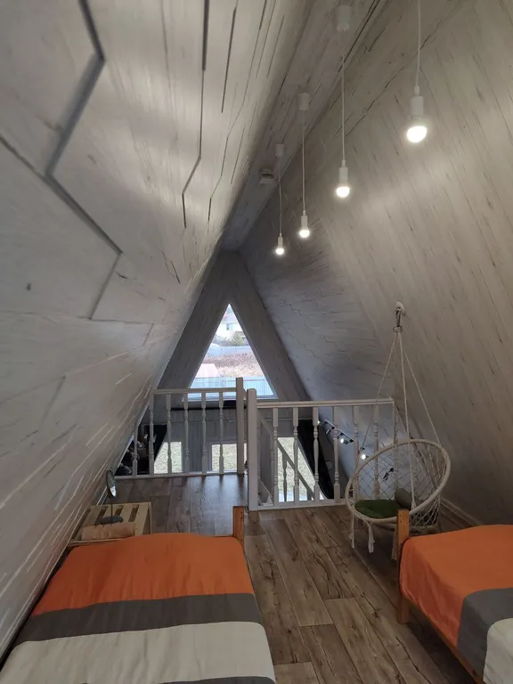 Дом А-фрейм для спокойного семейного отдыха