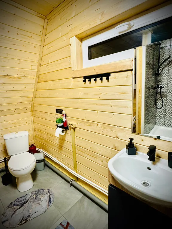 Коттедж Дом шалаш с баней — Санкт-Петербург