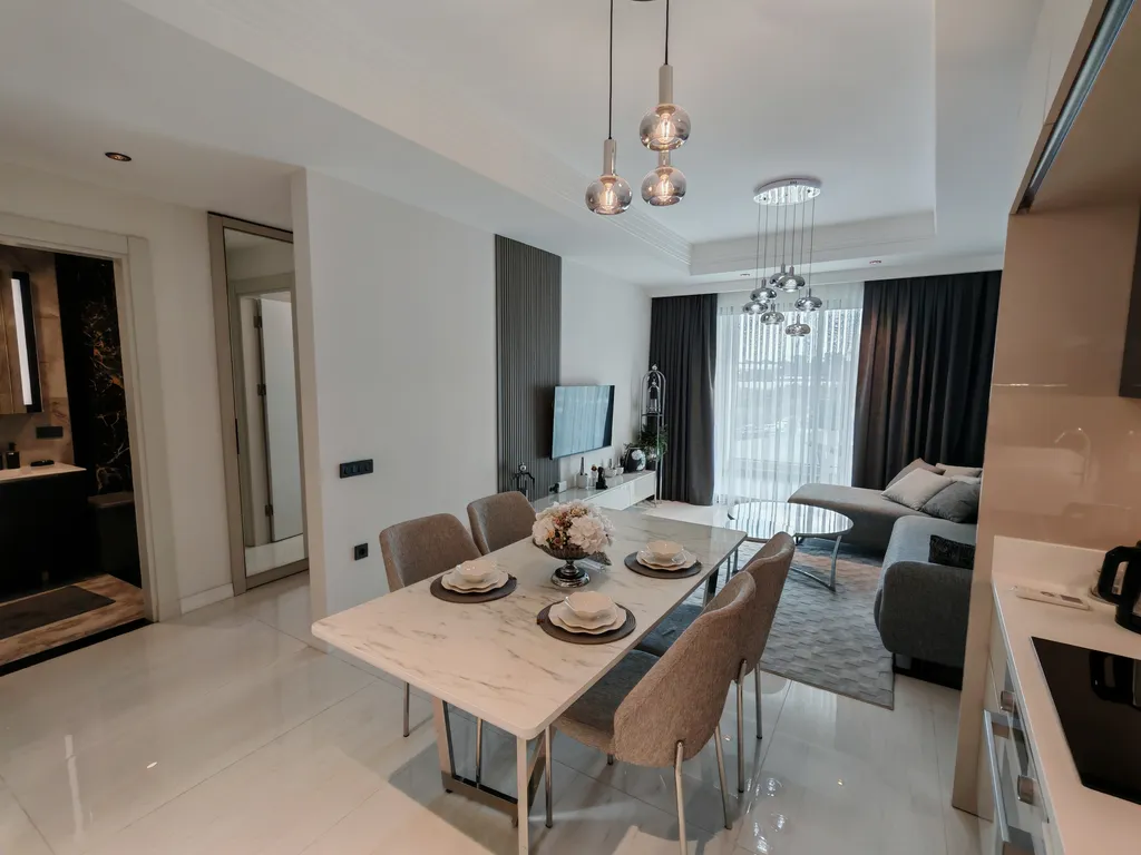 Квартира 1+1 в Azura World c видом на бассейн и аквапарком