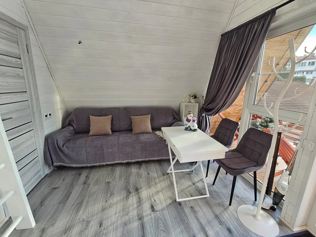 Дом а-фрейм с банным чаном, бассейном, беседкой, парковкой в Сочи