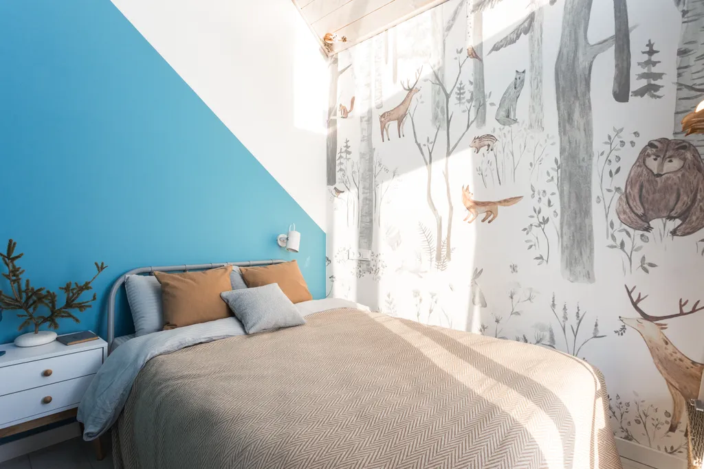 Скандинавский дом с террасой и панорамным видом на водохранилище