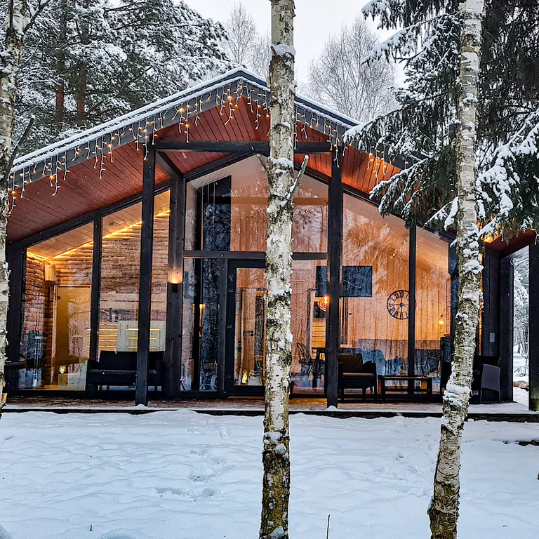 Коттедж Домик в Соснах с сауной и банным чаном (Lato-80) — аренда посуточно в Красный Огорок