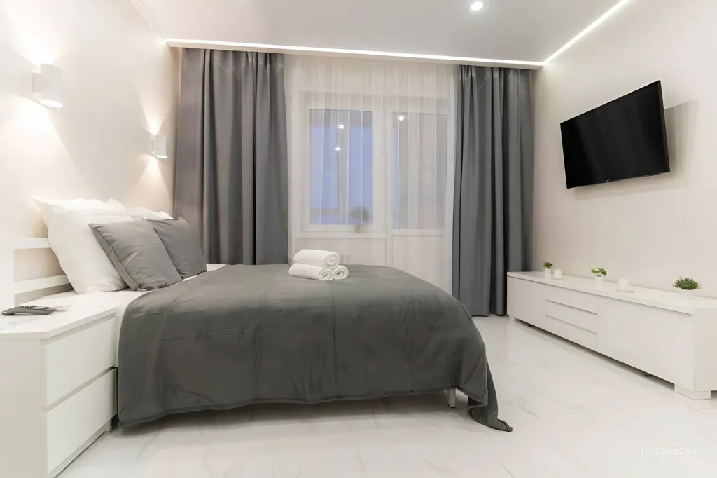 Однокомнатный апартамент с красивым видом на город