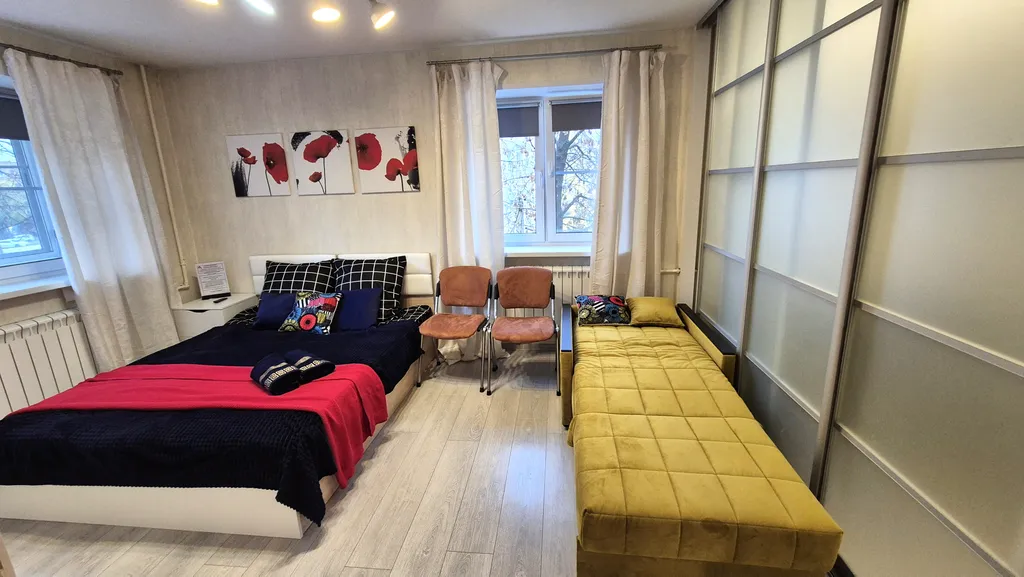 Яркая квартира в центре Пушкино у Победы