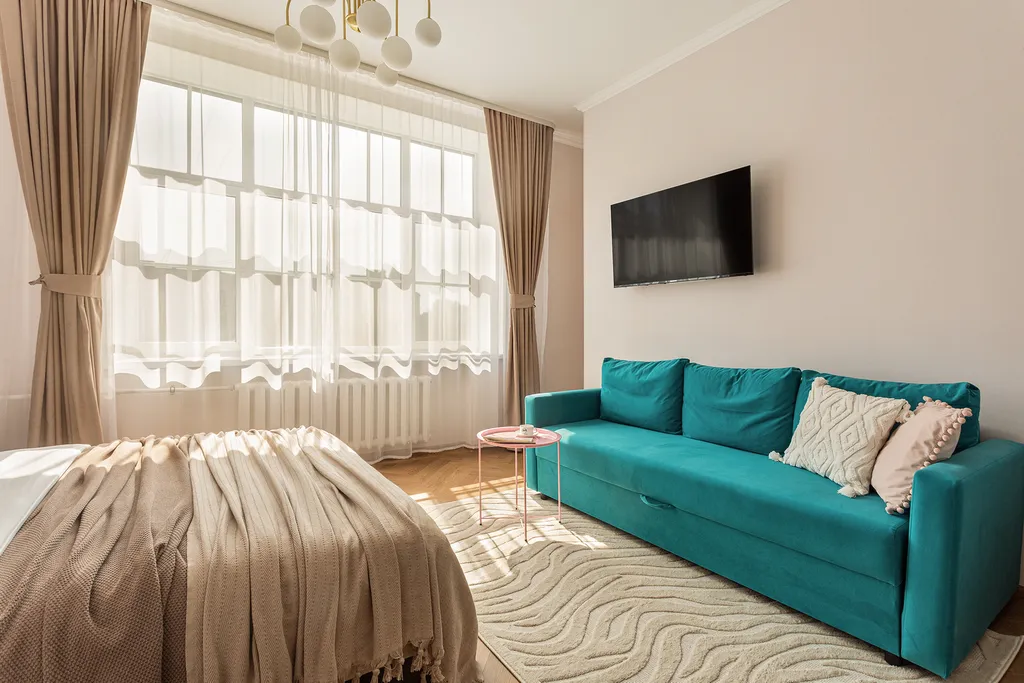 J&N Apartments Четырехместная студия с видом на парк