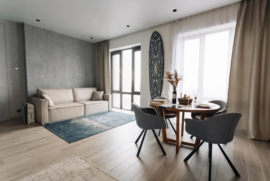 Квартира Квартира Skyfall с панорамным видом с 46 этажа небоскреба Савеловский — Москва