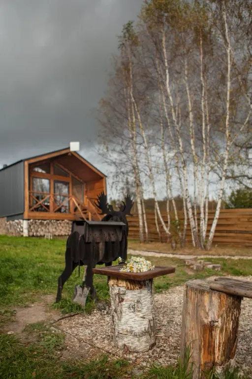 Барнхаус ВЕСНА с камином и баней