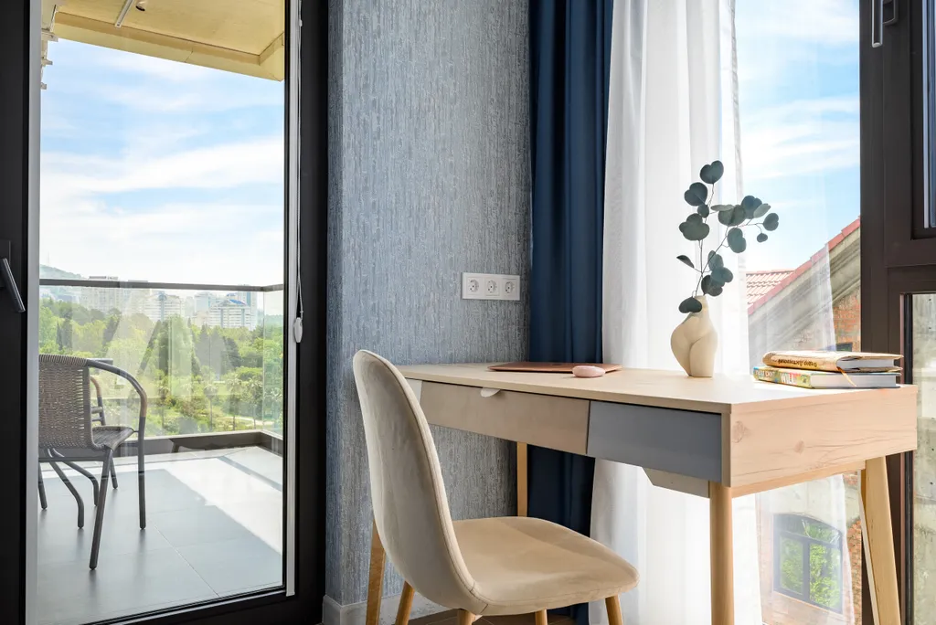 Двухкомнатные апартаменты с панорамным видом в центре