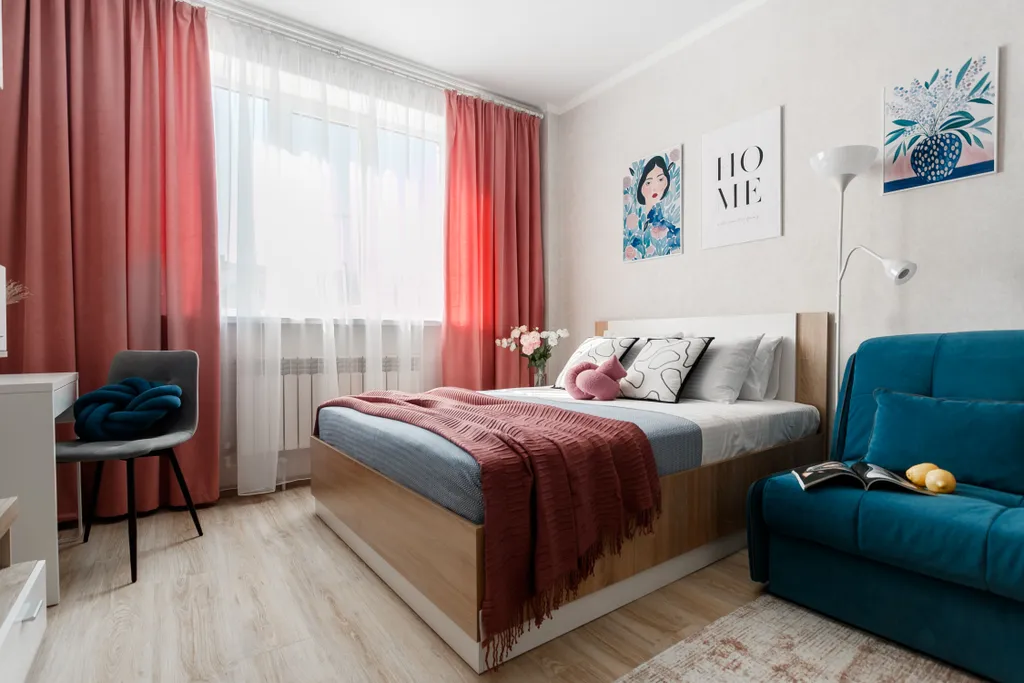 Светлая и уютная 1-комнатная квартира