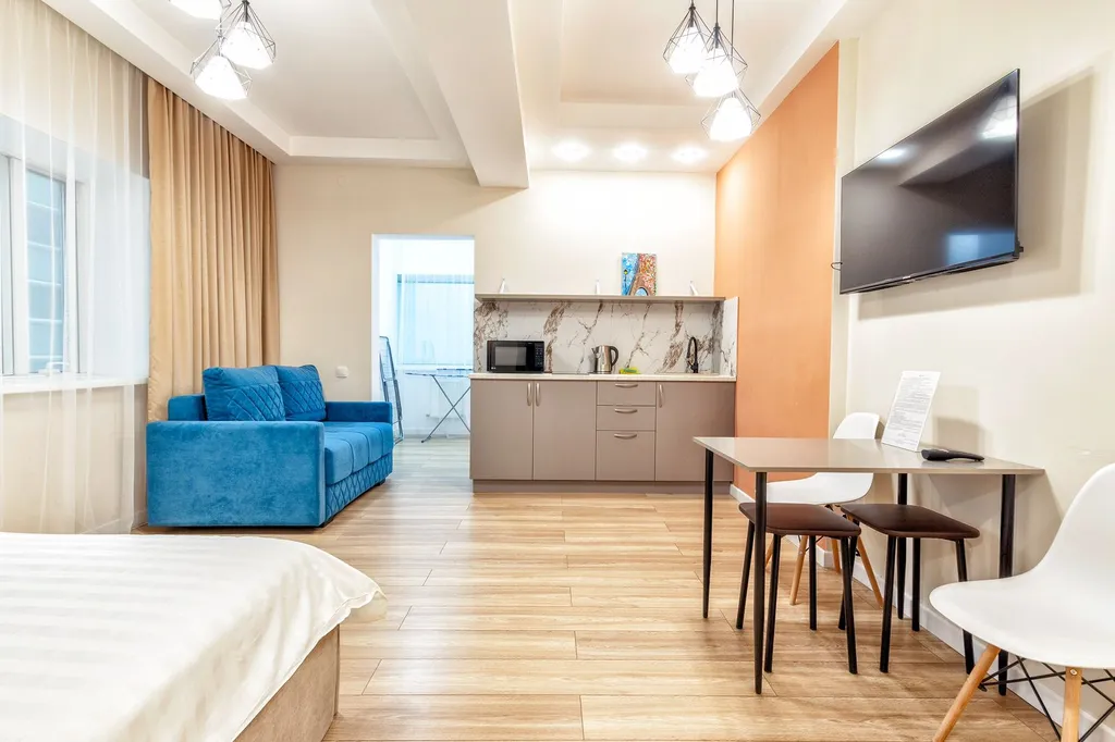 Элитные апартаменты с панорамным видом из окна в самом центре столицы