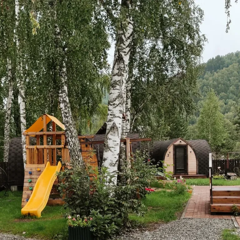 Биг-Лодж с панорамными окнами на Алтае