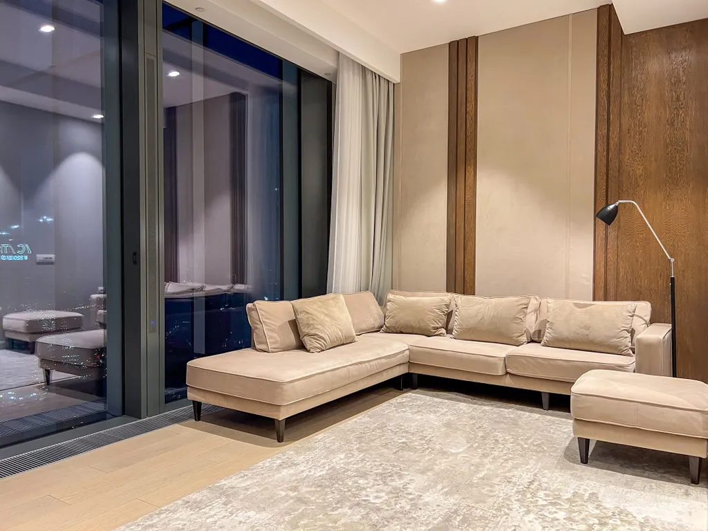 Угловой апартамент в Москва сити