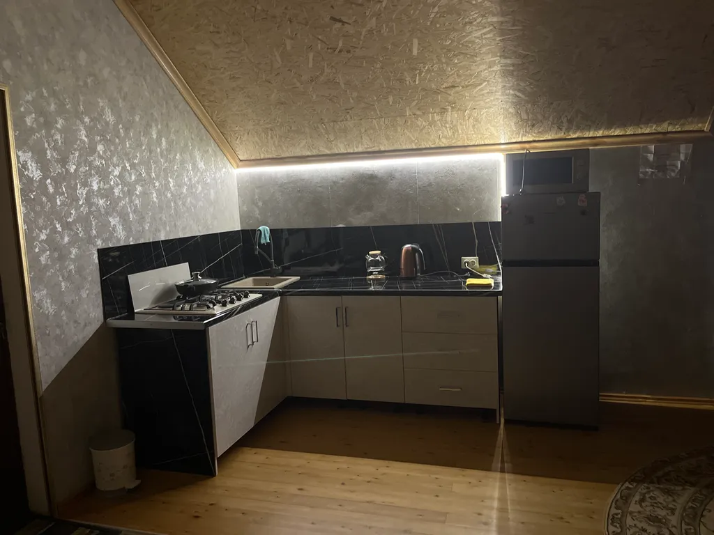 Светлая студия с видом на горы