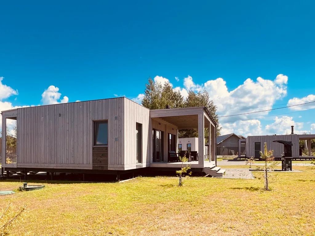 Коттедж Новый уютный дом с кондиционером на опушке леса в 20 минутах от города — Санкт-Петербург