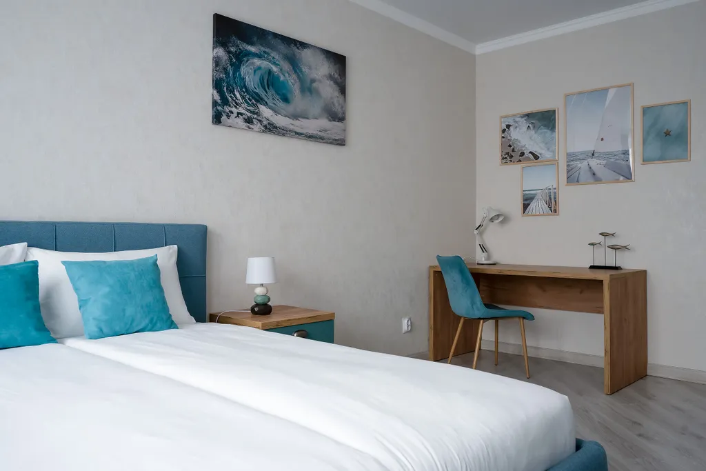 Квартира Уютна квартира Pavlov "Лазурь" с ванной и балконом — Калининград