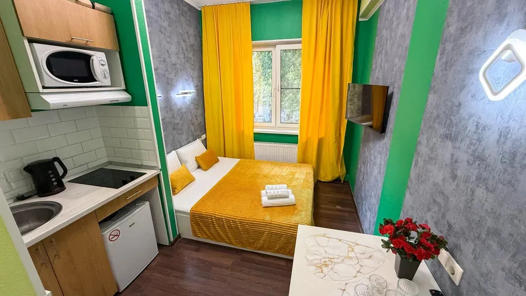 Квартира Квартира Уютная студия у метро Варшавская, Каширская — Москва