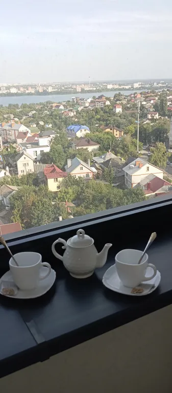 Уютная квартира в центре города с прекрасным видом на водохранилище