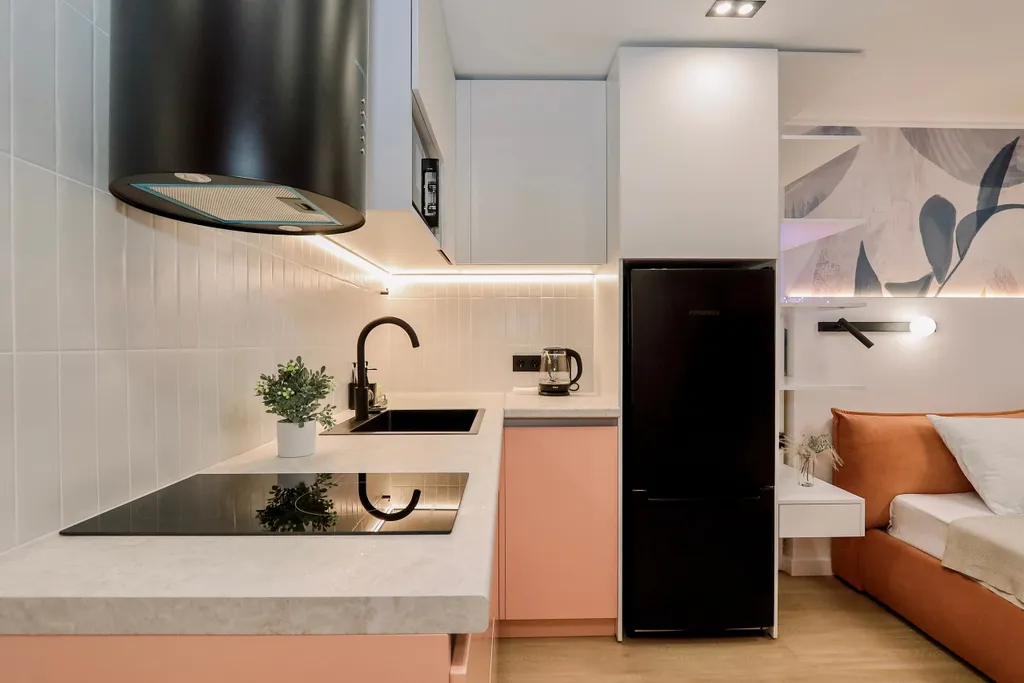 Дизайнерская студия премиум-класса c великoлепным видом для двоиx