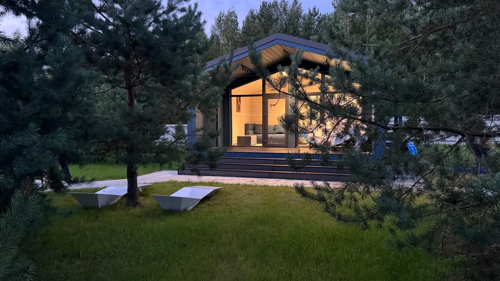 Коттедж Уютный дoмик c паноpaмными окнами на лес — аренда посуточно в Калязин