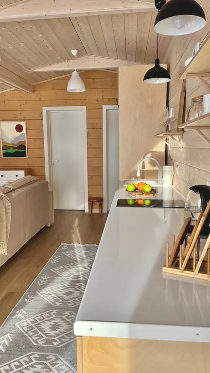 Уютный барнхаус в скандинавском стиле у горнолыжного курорта Сорочаны