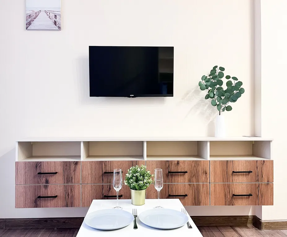 Очень уютная и светлая студия для двоих с лоджией