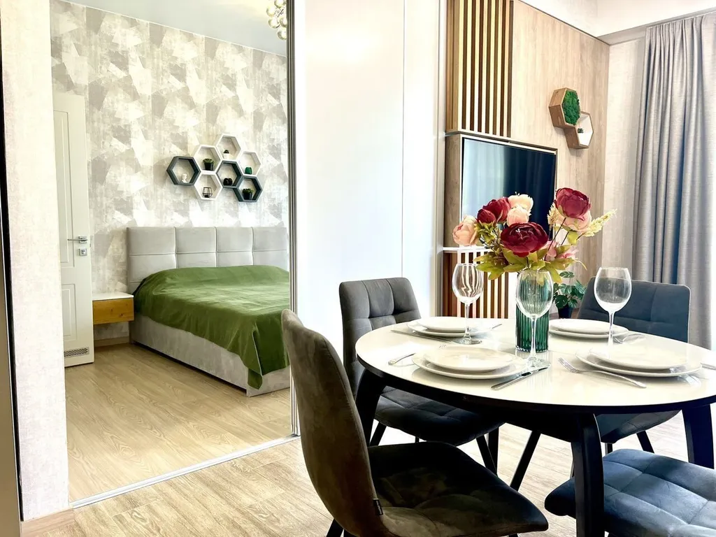 Уютная квартира с видом на горы в ЖК Шато Лувр в пгт Гурзуф