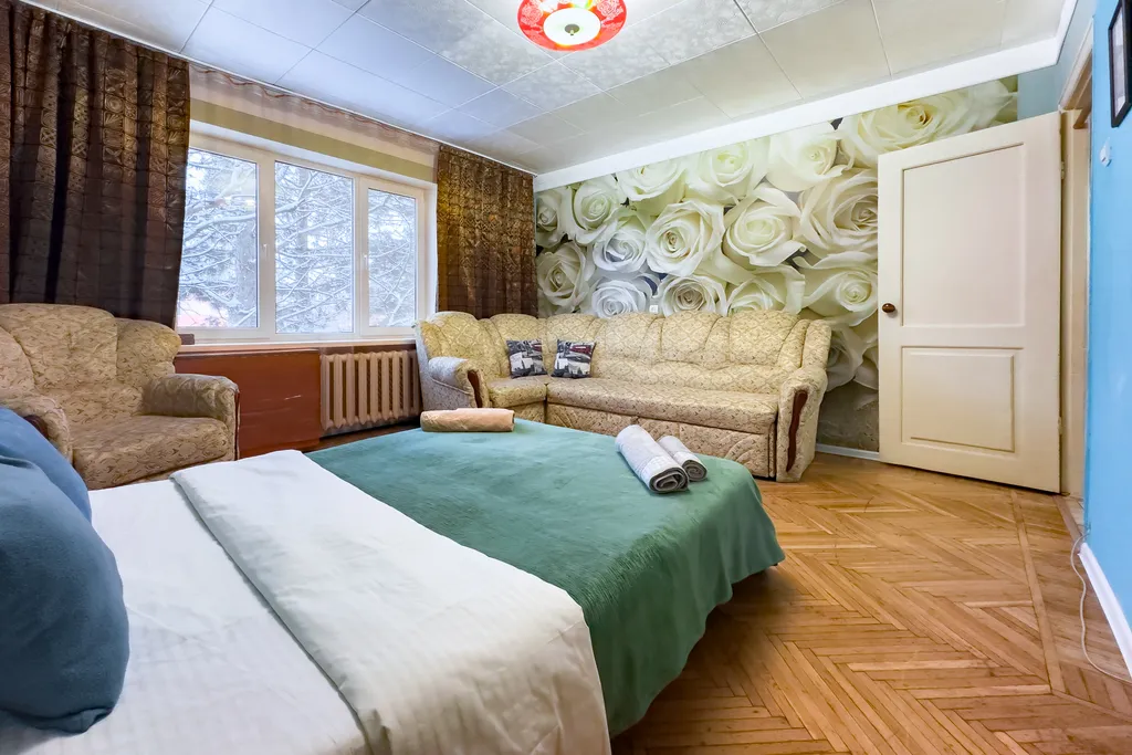 Уютная 1-комнатная квартира для 4 гостей