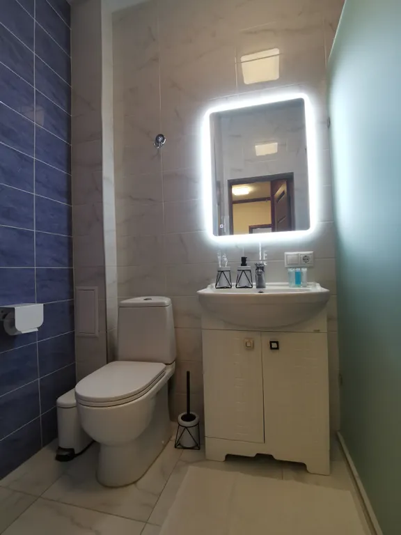 Стильная однокомнатная квартира с  панорамным видом а город