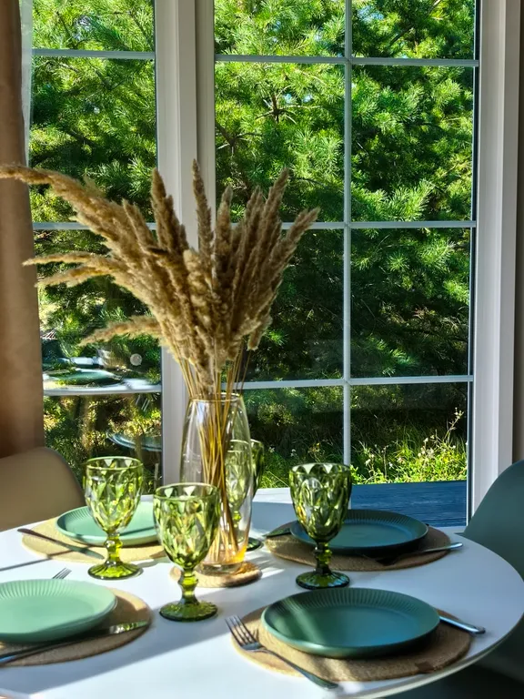 Дома из клееного бруса в хвойном лесу у Камского Моря и Семрука