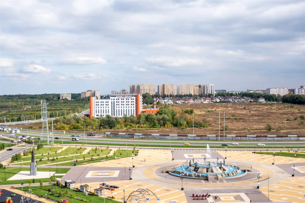 Уютная квартира с видом на фонтан